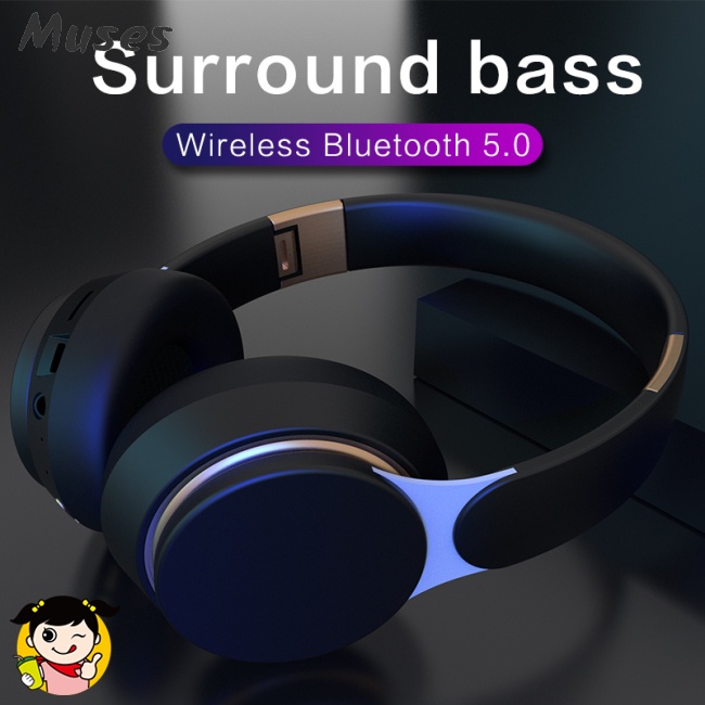Tai Nghe Chụp Tai Bluetooth Không Dây Có Thể Điều Chỉnh Âm Thanh Kèm Mic