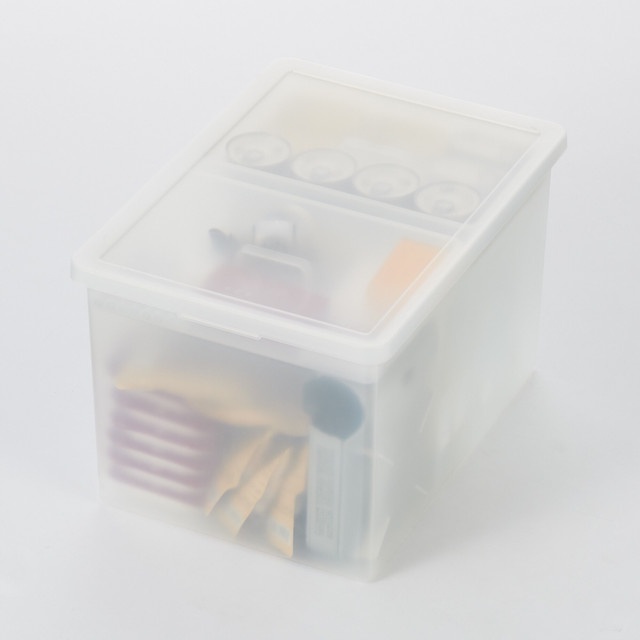Muji Hộp Lưu Trữ Nhựa Rộng Và Sâu W50.5*D37*H31.5cm