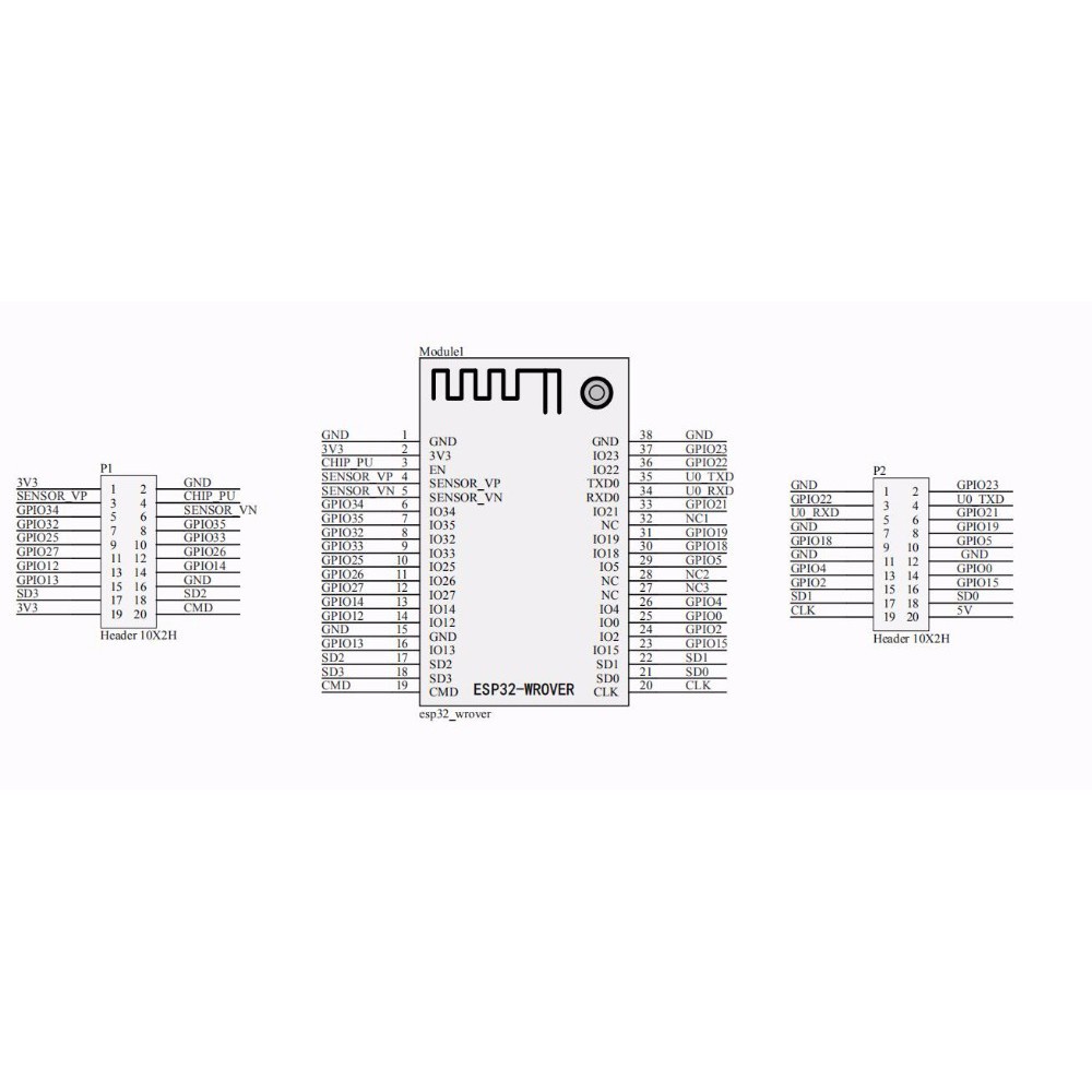 Bảng Mạch Phát Triển Esp8266 ESP-WROOM-32 ESP32-Wover Cho ESP-12F ESP-07S ESP-12S
