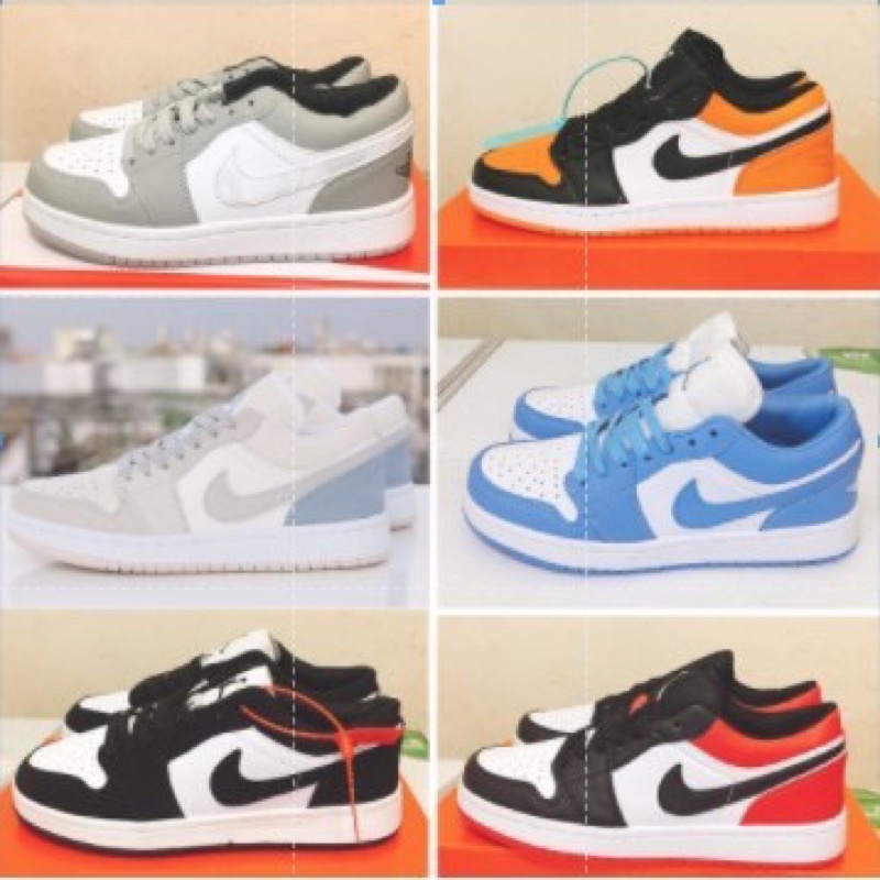 Giày sneaker jodan thấp cổ nam nữ các màu hot nhất Full Box Bill - Hàng nhập kh