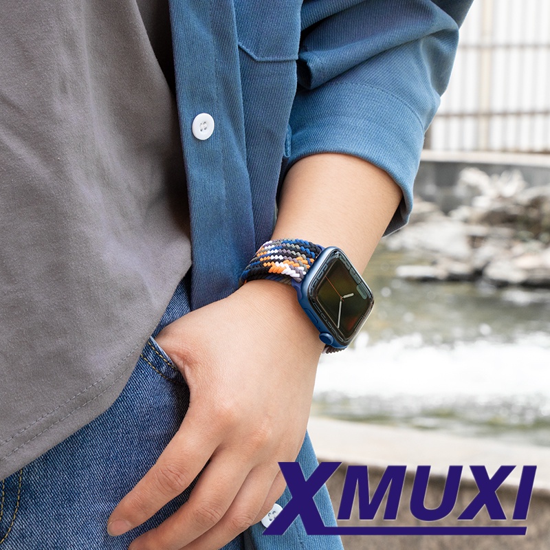 Dây Đeo Nylon Thay Thế Cho Đồng Hồ Thông Minh Apple Watch Series 7 / SE / 6 / 5 / 4 / 3 / 2 / 1 49mm 45mm 41mm