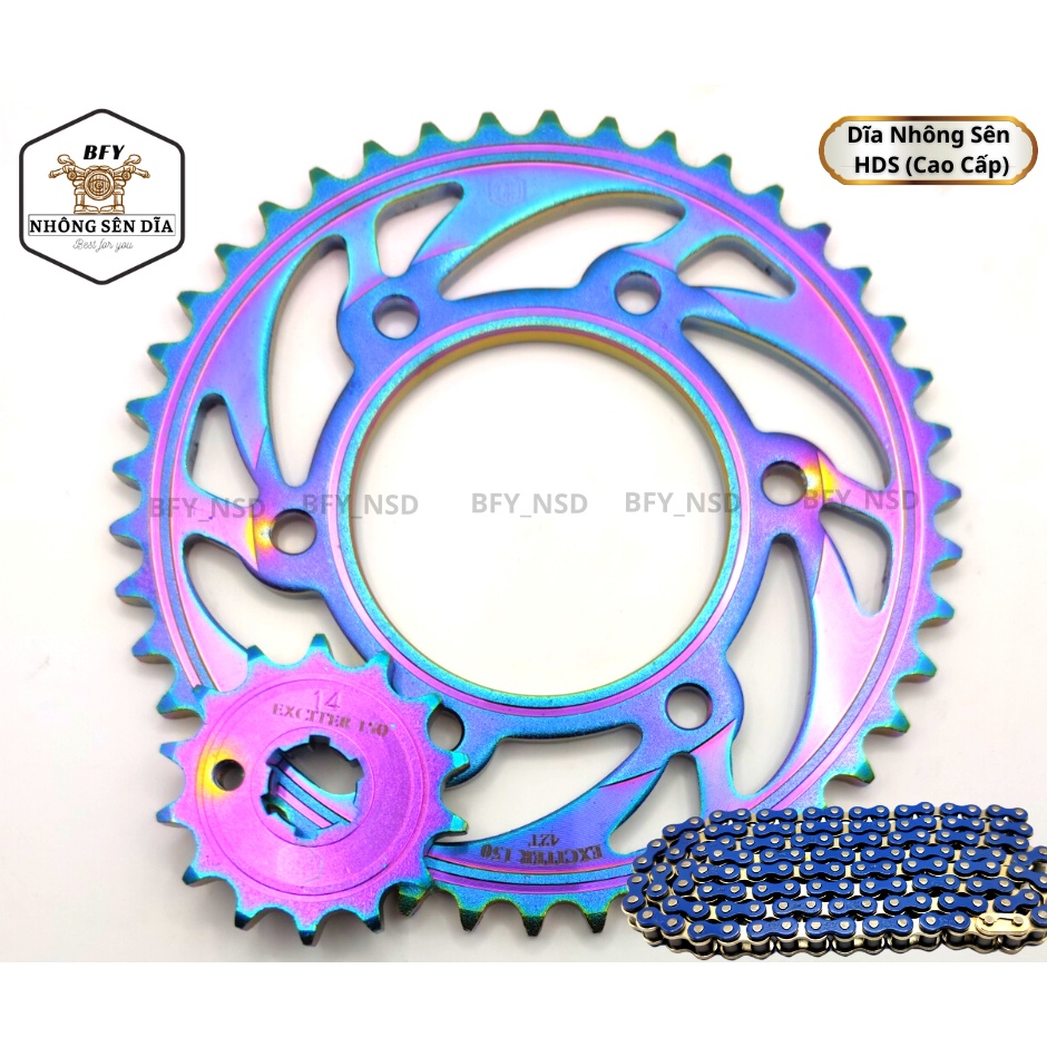 Nhông sên dĩa Exciter 150 - nhông sên dĩa - nhông sên dĩa exciter150 - nhông sên dĩa ex 150 - Ex 150 - Exciter 150 - BFY