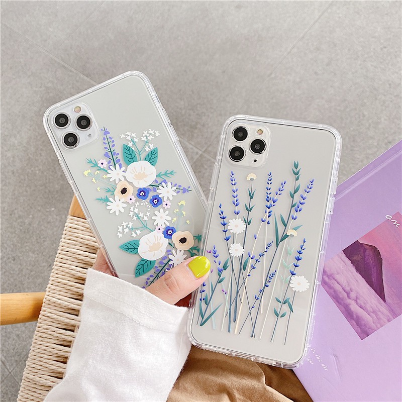 Flower Soft shell Tpu Case Fashion For XiaoMi RedMi 9A Note 5 6 7 8 Pro 9S Cover Casing