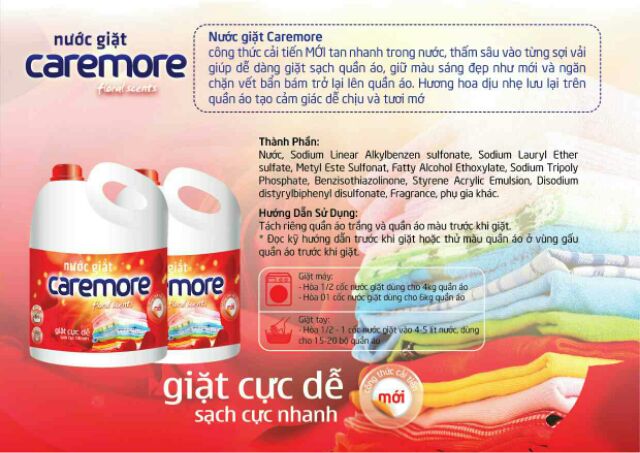 Nước giặt Caremore