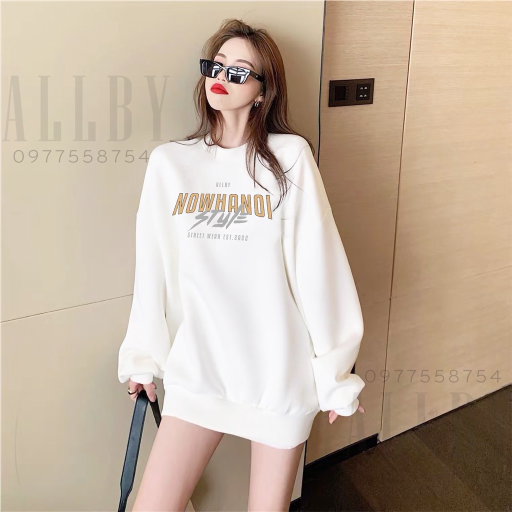 Áo sweater nam nữ Now Hà Nội Style , áo nỉ thu đông nam nữ form rộng Unisex - Allby | BigBuy360 - bigbuy360.vn