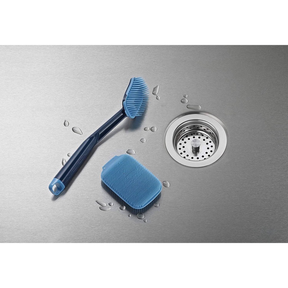 Bộ Bàn Chải Cọ Rửa Đa Năng JOSEPH JOSEPH, Chất Liệu Silicon, Có Cán Cầm Chắc Chắn, Nhập Đức