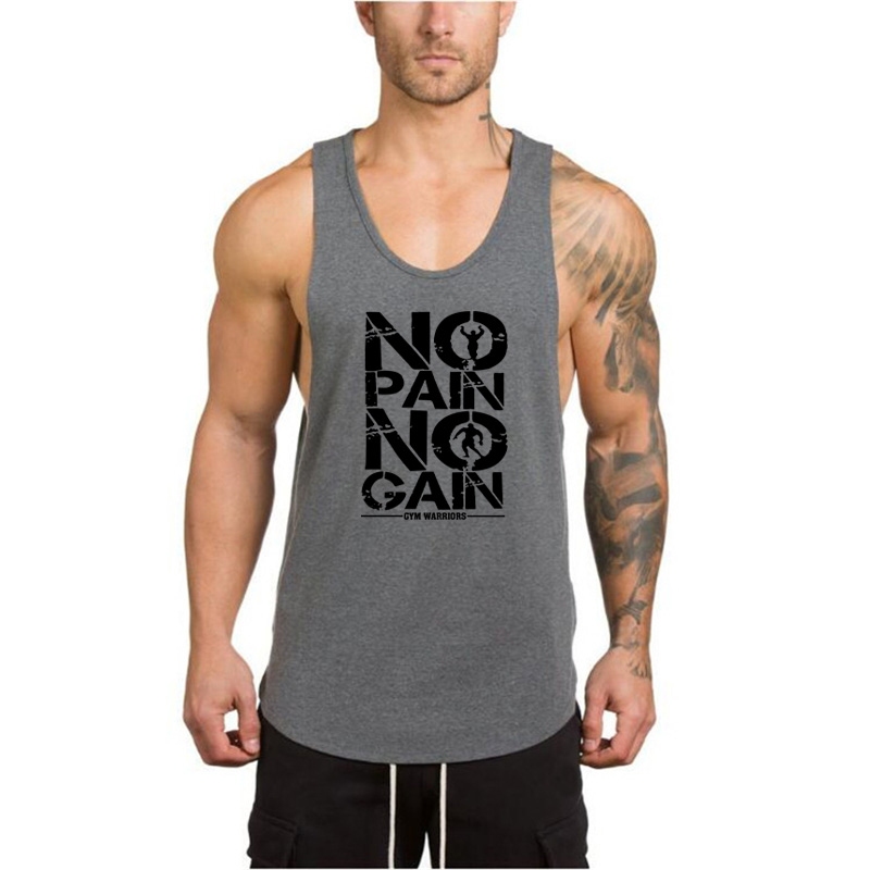 Áo ba lỗ tập gym in chữ Just Do Gym thời trang