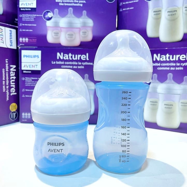 Bình sữa Philips Avent Natural 125ml/260ml/330ml núm tuỳ chọn