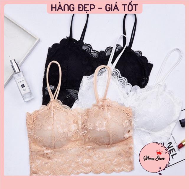 Áo lót bar ren hoa 2 dây mã 9001 (có video thật)