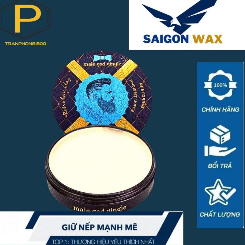 Sáp vuốt tóc Male God Gingle , Cho tóc Vừa, Cứng Sợi To, Rễ Tre Siêu Cứng