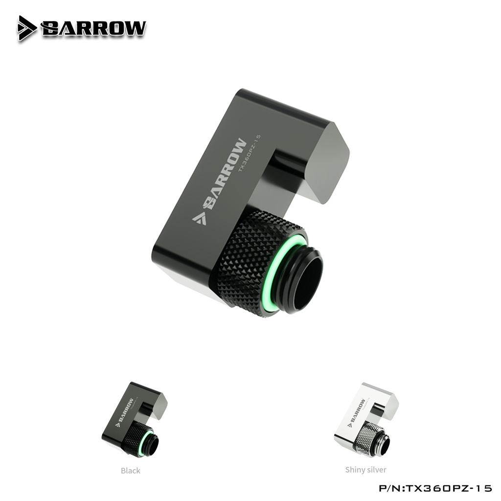 Barrow TX360PZ-15 / TX360PZ-15P, 360° Đầu Nối Dài Chuyển Đổi G1 / 4 '' 15mm Male Sang Female