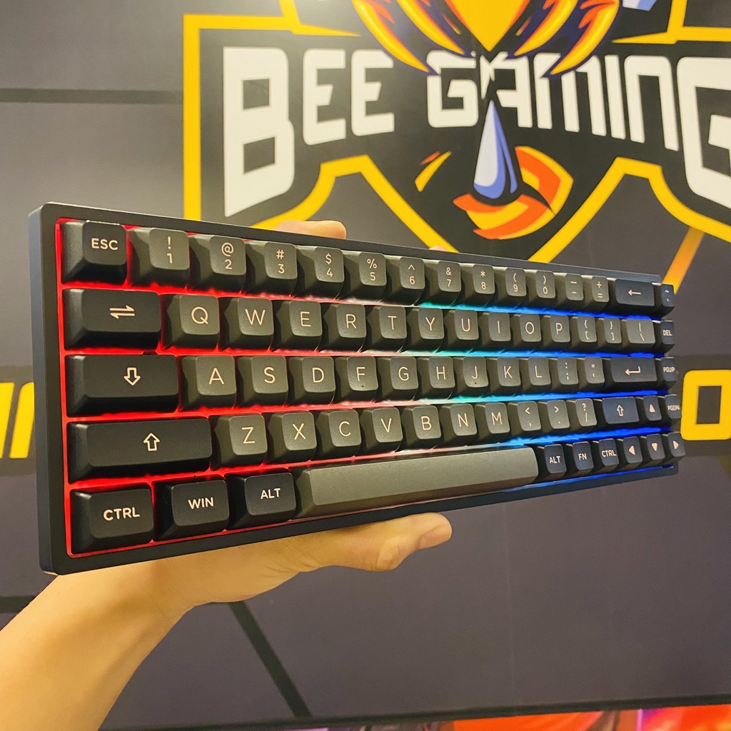 Bàn phím cơ không dây AKKO 3068B Multi-modes Black Pink