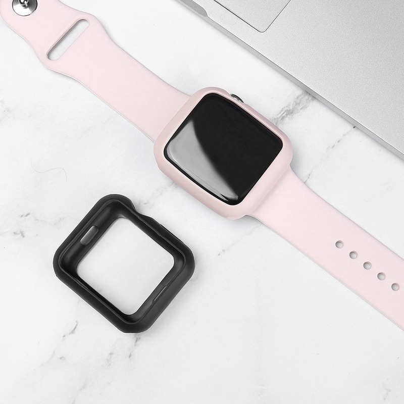 Ốp Lưng Silicone Mềm Kích Thước 42 38 40 44mm Dùng Cho Đồng Hồ Thông Minh Apple Watch Series Se6 5 4 3 2 1