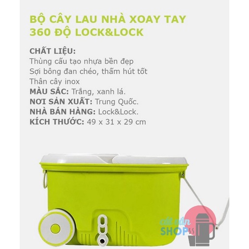 Bộ lau nhà Lock&amp;Lock Walkable MOP-L003