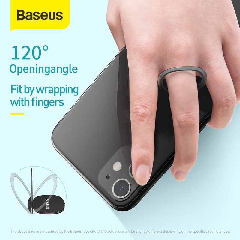 ☁♧Giá Đỡ Nhẫn Móc Ngón Tay Baseus Xoay 360 Độ Dành Cho Iphone 11 Pro Max Và Tất Cả Các Mẫu Điện Thoại Di Động