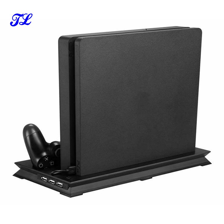 Đế tản nhiệt PS4 Slim, Pro, Quạt làm mát PS4, 3 cổng usb, 2 quạt làm mát cao cấp