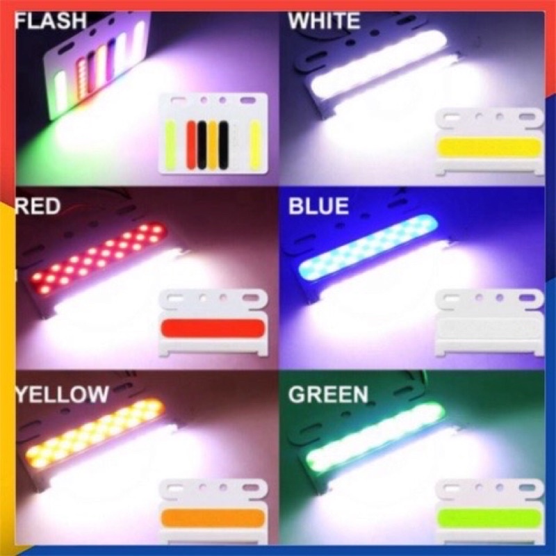 Đèn led nhiều màu gắn bên hông sườn xe máy, xe tải chống va quẹt