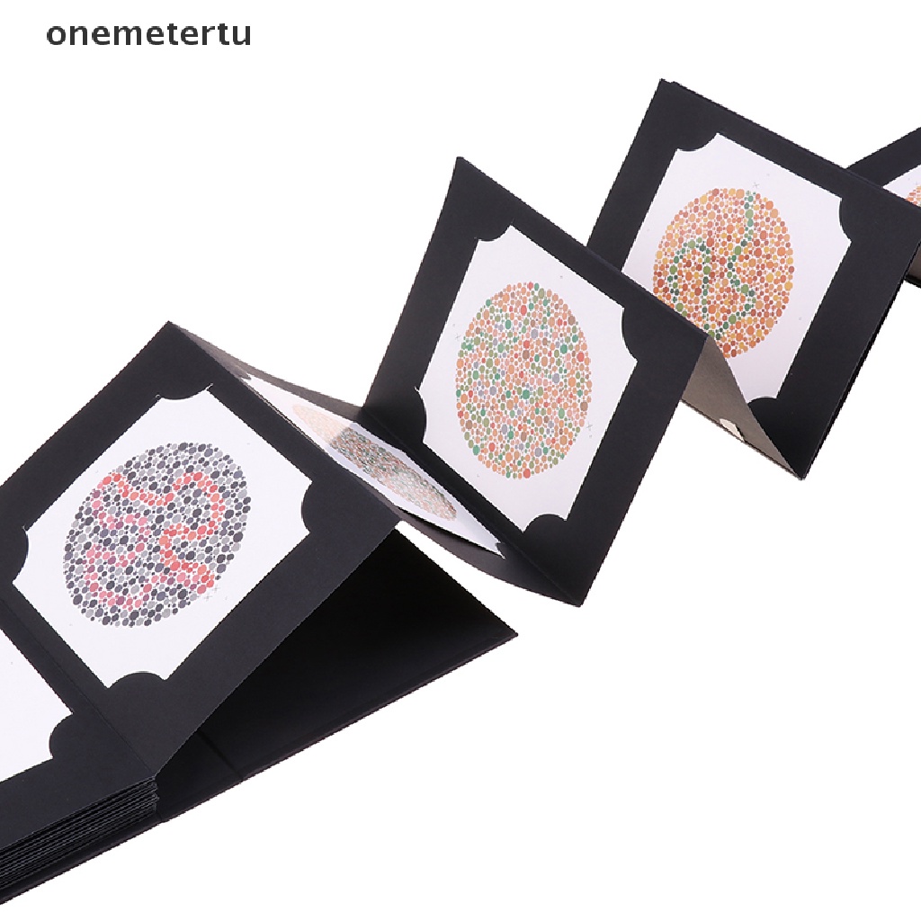 Onemetertu Ishihara Book 38 Tấm Sách Kiểm Tra Sức Khỏe Màu Sắc Mù