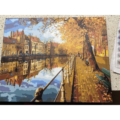 TRANH CỔ TRANG Tranh số hóa tự tô DIY size 40x50
