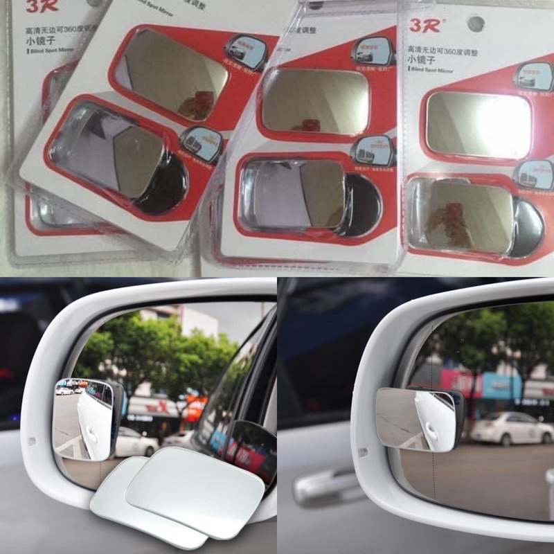 Gương Cầu Lồi Gắn Kính Hậu Ô tô Xoay 360 Xóa Điểm Mù , gương cầu lồi xe ô tô