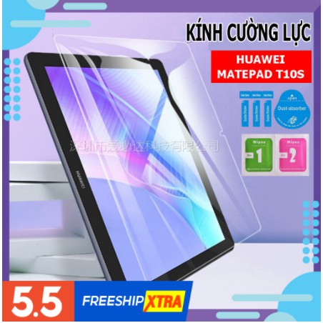 Kính cường lực Huawei Matepad T10S 10.1 inch | Độ cứng 9H, dày 0.3 mm | Có quà tặng kèm