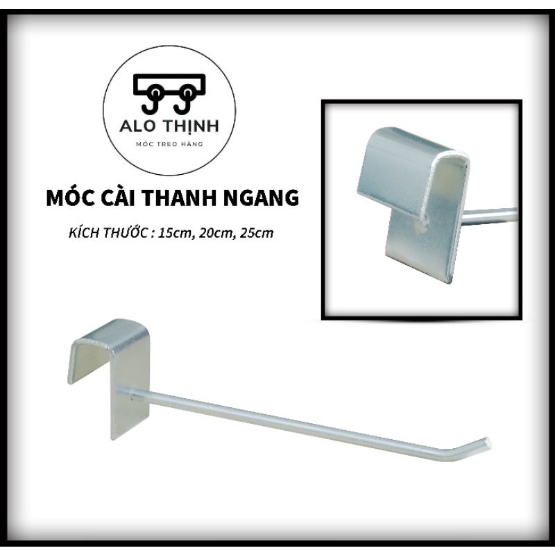 Móc treo phụ kiện đơn cài thanh hộp sắt xi nhiều size-Hộp Đơn