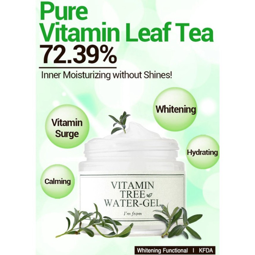 SALE CĂNG Gel Dưỡng Ẩm Sáng Da I'm From Vitamin Tree Water Gel 75gr SALE CĂNG