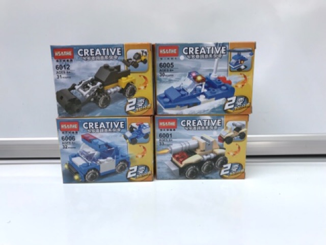 Bộ lego các loại xe hơn &gt;30 chi tiết