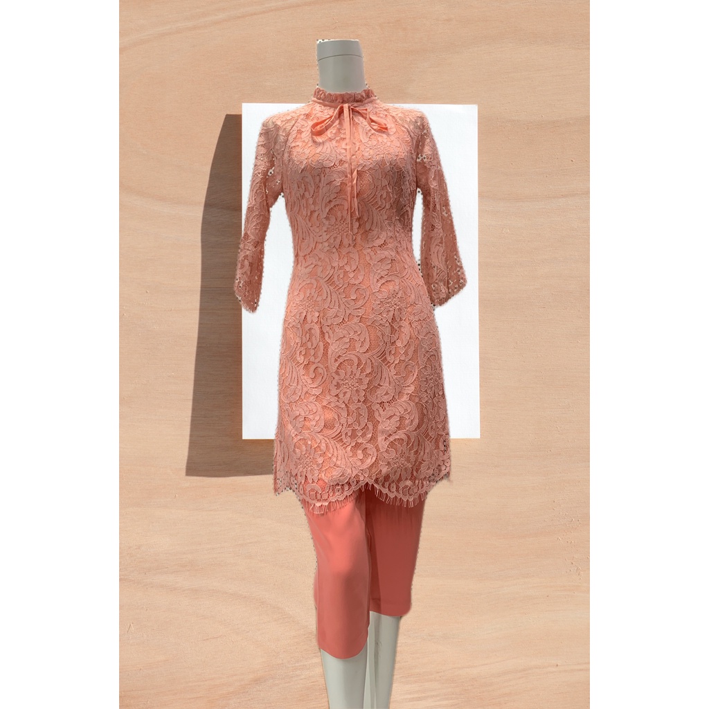 Bộ Áo dài ren cao cấp, tay lỡ - MYM STORE - kết hợp chân váy hoặc quần lửng/ legging