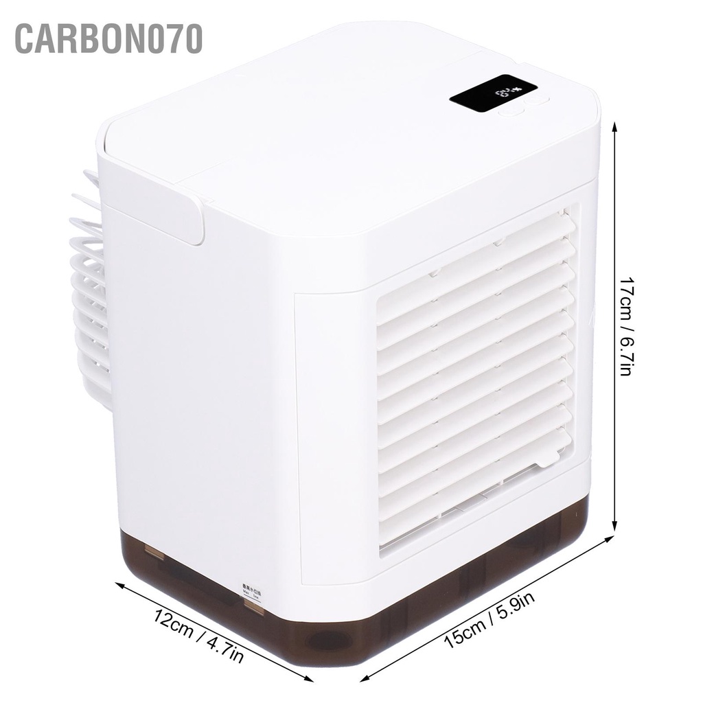 [Hàng Sẵn] Quạt Điều Hòa Mini tạo độ ẩm để bàn di động Sạc USB cho văn phòng tại nhà【Carbon070】