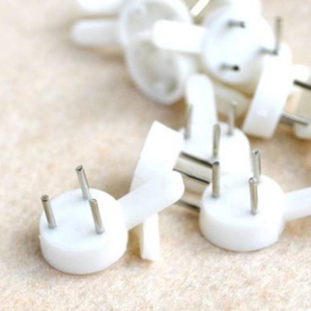 10 Móc Nhựạ Đinh 3 Chân Đóng Tường, Treo Tranh Ảnh, Vật Nhỏ, Chắc Chắn, An Toàn, Không Khoan Lỗ, Kingler  2220Set2220