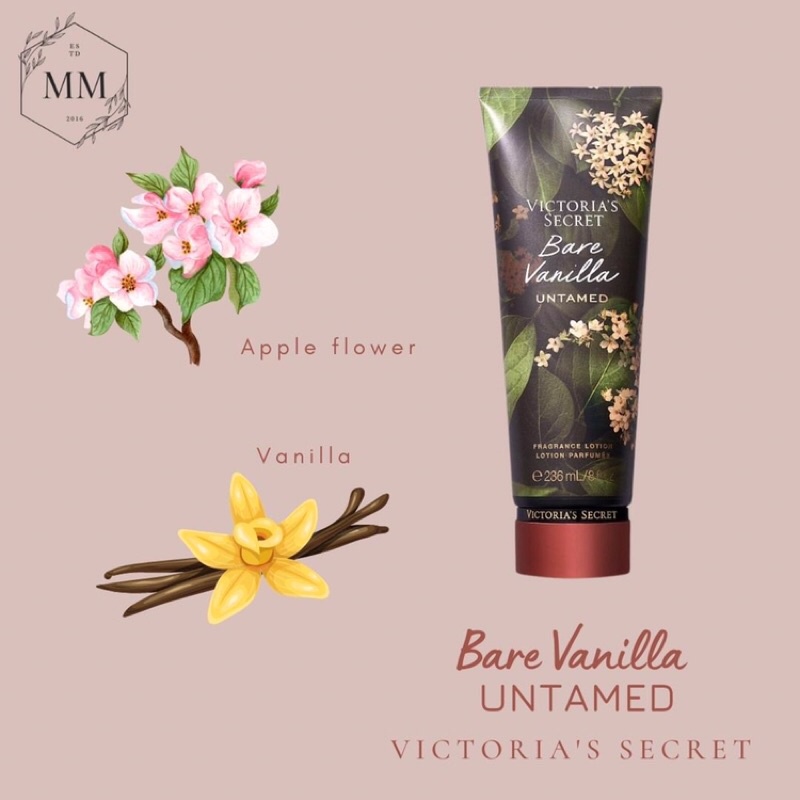 [Moomoocos] - Bộ sản phẩm Xịt Thơm Toàn Thân Victoria’s Secret Body Mist Dưỡng Thể Lotion Bare Vanilla Untamed 250ml