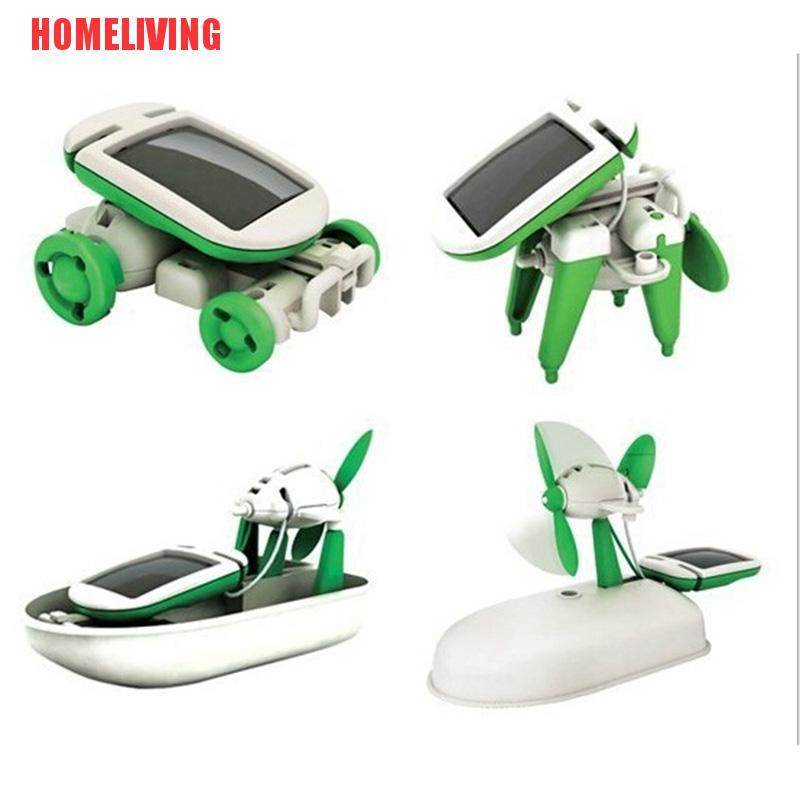 Rô Bốt Năng Lượng Mặt Trời 6 Trong 1 Sáng Tạo DIY 1X