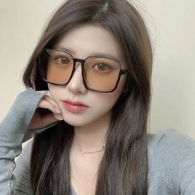 Kính Mát Gọng Vuông Lớn Phong Cách Retro Thời Trang Unisex