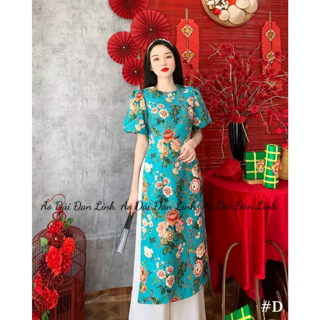 * Đủ màu dài cách tân tay phồng gây  - Áo Dài Đan Linh