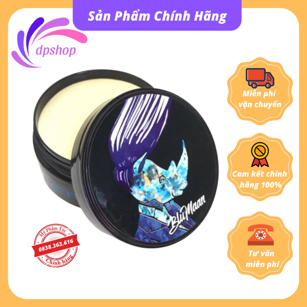 Sáp vuốt tóc nam giữ nếp bóng mượt cao cấp DP blumaan styling meraki 80g tê giác