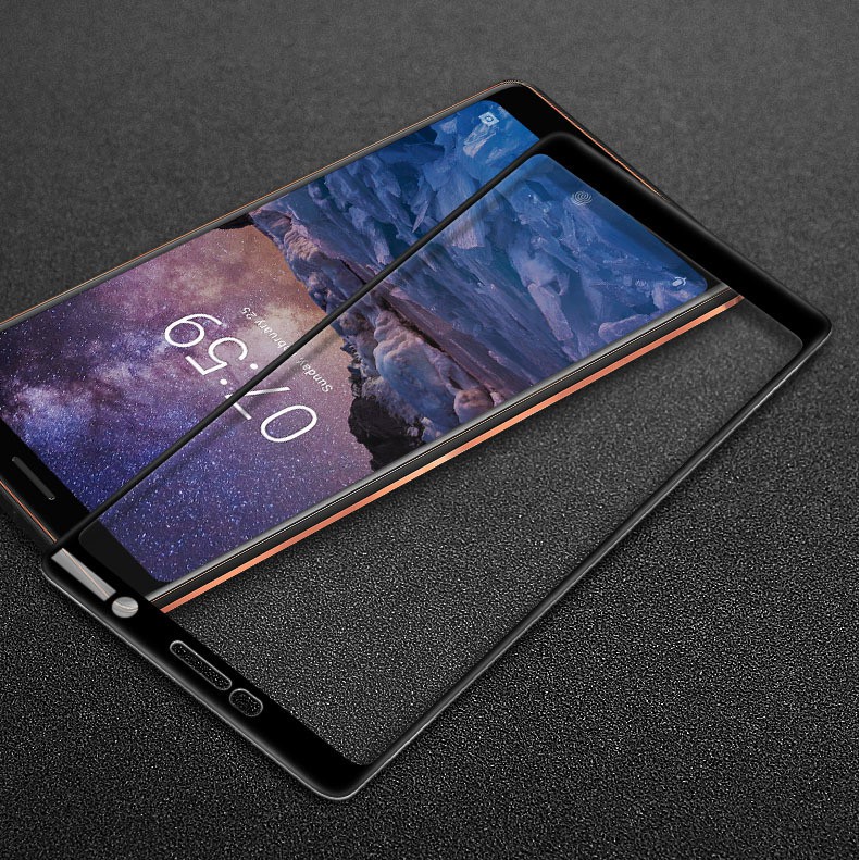 [Freeship toàn quốc từ 50k] Kính cường lực phủ full màn hình Nokia 7 Plus