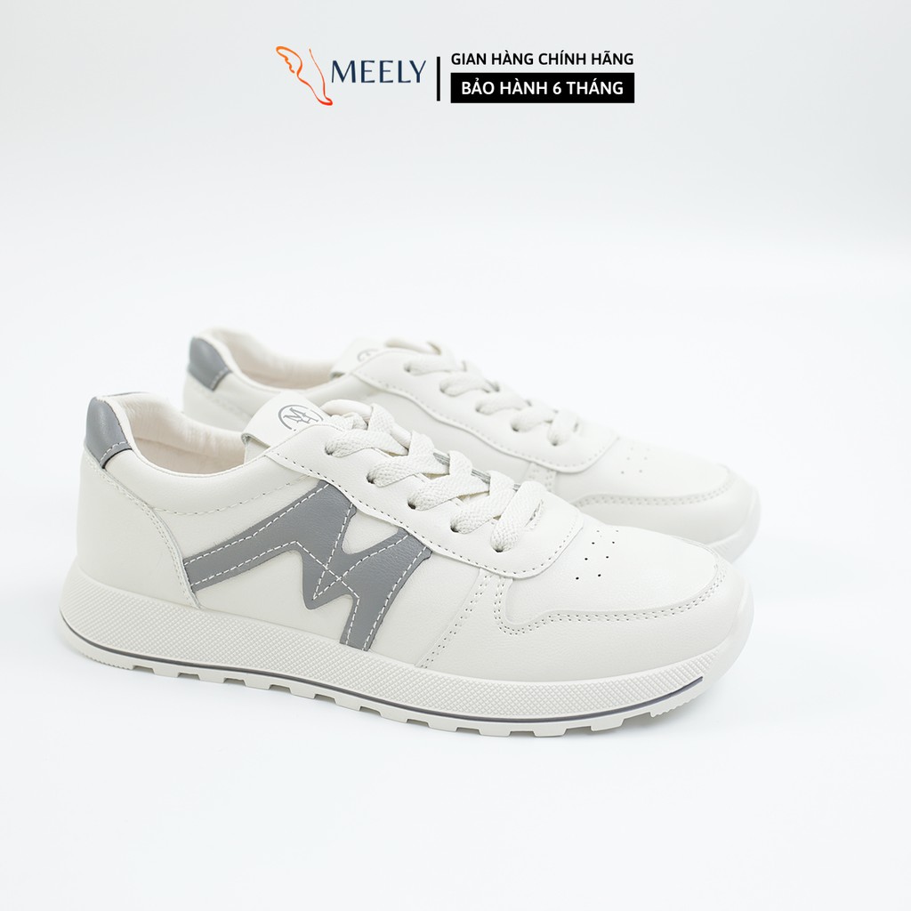 Giày Thể Thao Nữ MEELY Sneaker Ulzzang Đế Bằng Cổ Thấp Chữ M Cá Tính - ATH645