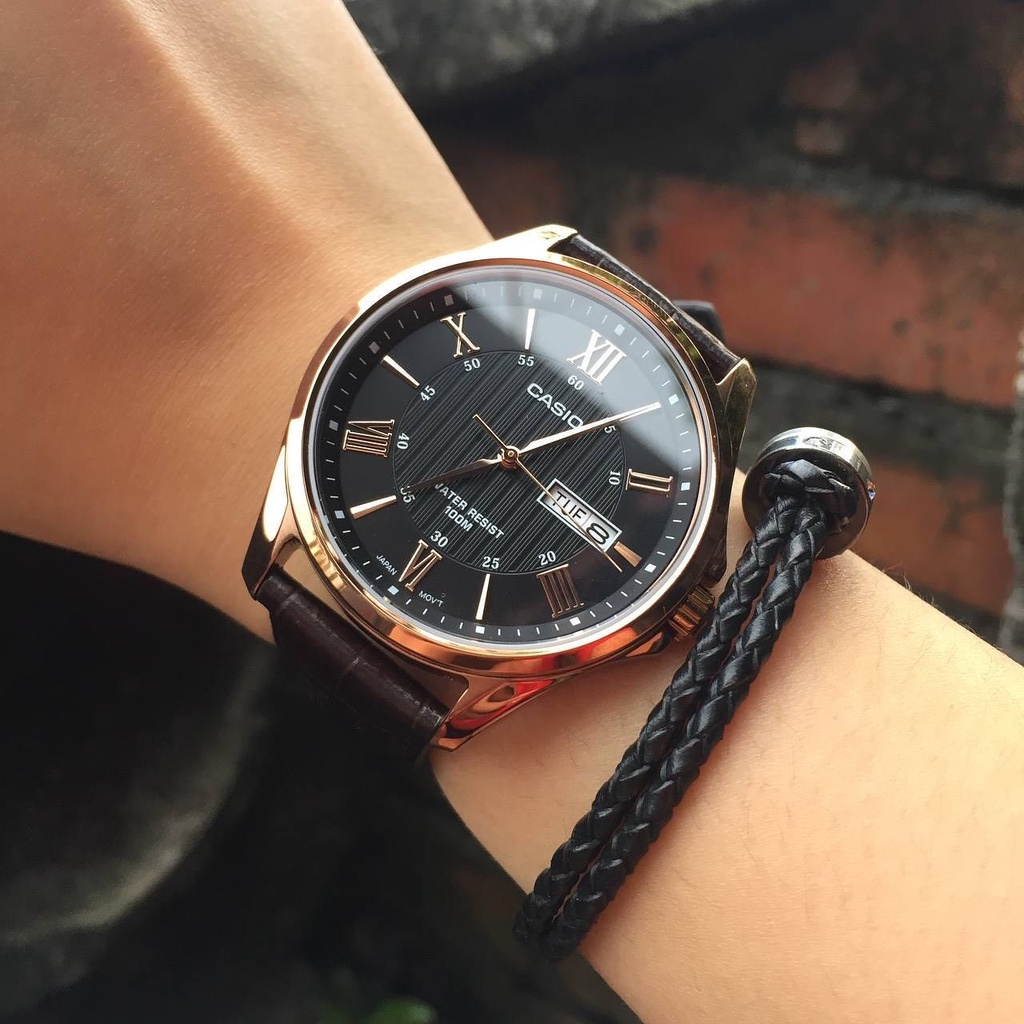 Đồng Hồ Nam CASIO MTP-1384L-1AV Chính Hãng Tặng Dây Da Cao Cấp