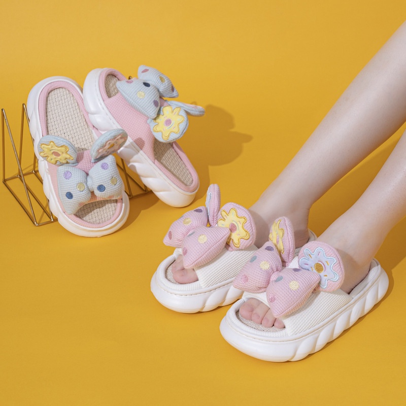 Dép Đi Trong Nhà Đế Dày Mềm Mại Thấm Hút Mồ Hôi