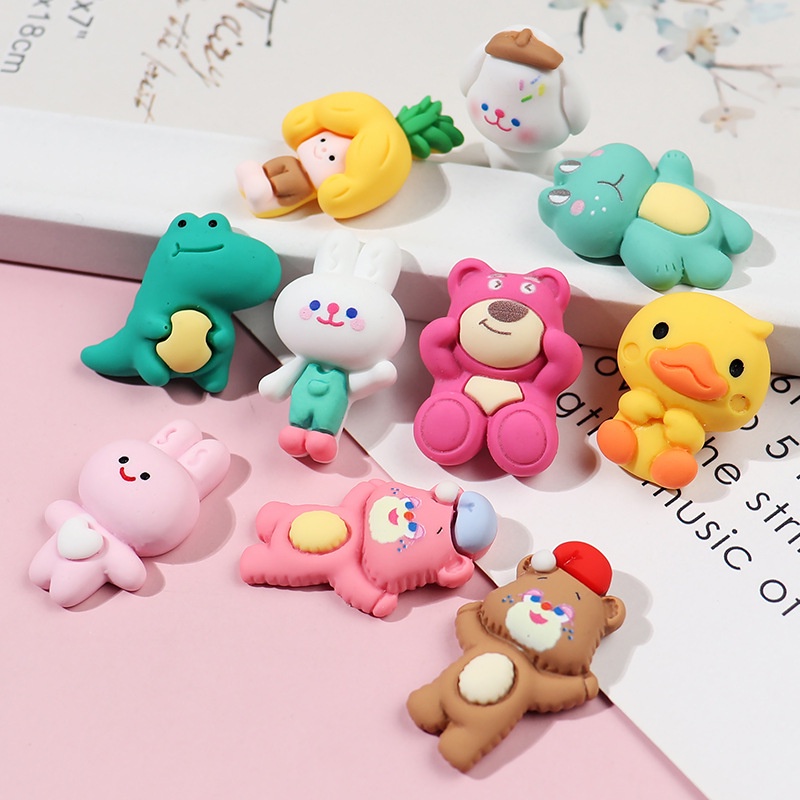 Những Con Vật Nhỏ Dễ Thương Sticker Dép Crocs Charm Crocs Jibbitz Để Trang Trí Dép Chữ H Crocs Dép Lê Dép Tổ Ong