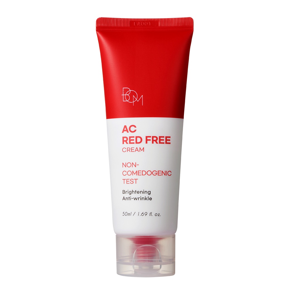 KEM DƯỠNG SÁNG DA NGỪA MỤN BOM AC RED FREE CREAM 50ML