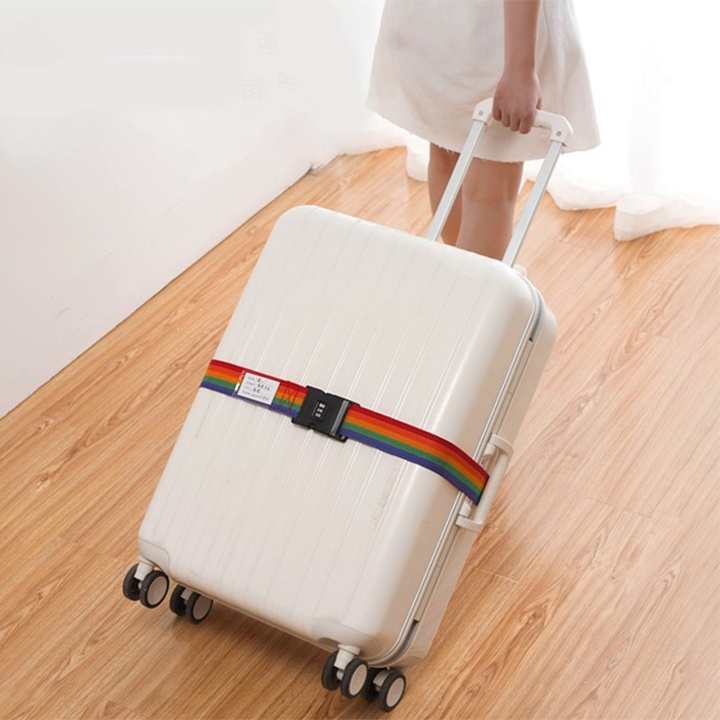 [HCM]Dây đai bảo vệ vali chống trộm có khóa số dài 2 mét