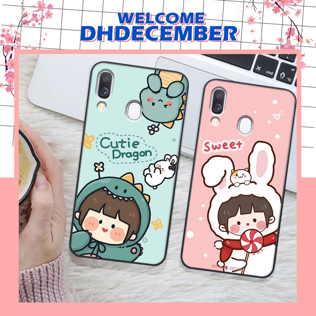 Ốp lưng Samsung A40 in hình 3D lucky, gấu Brick xinh xắn - KHÔNG NÊN BỎ LỠ