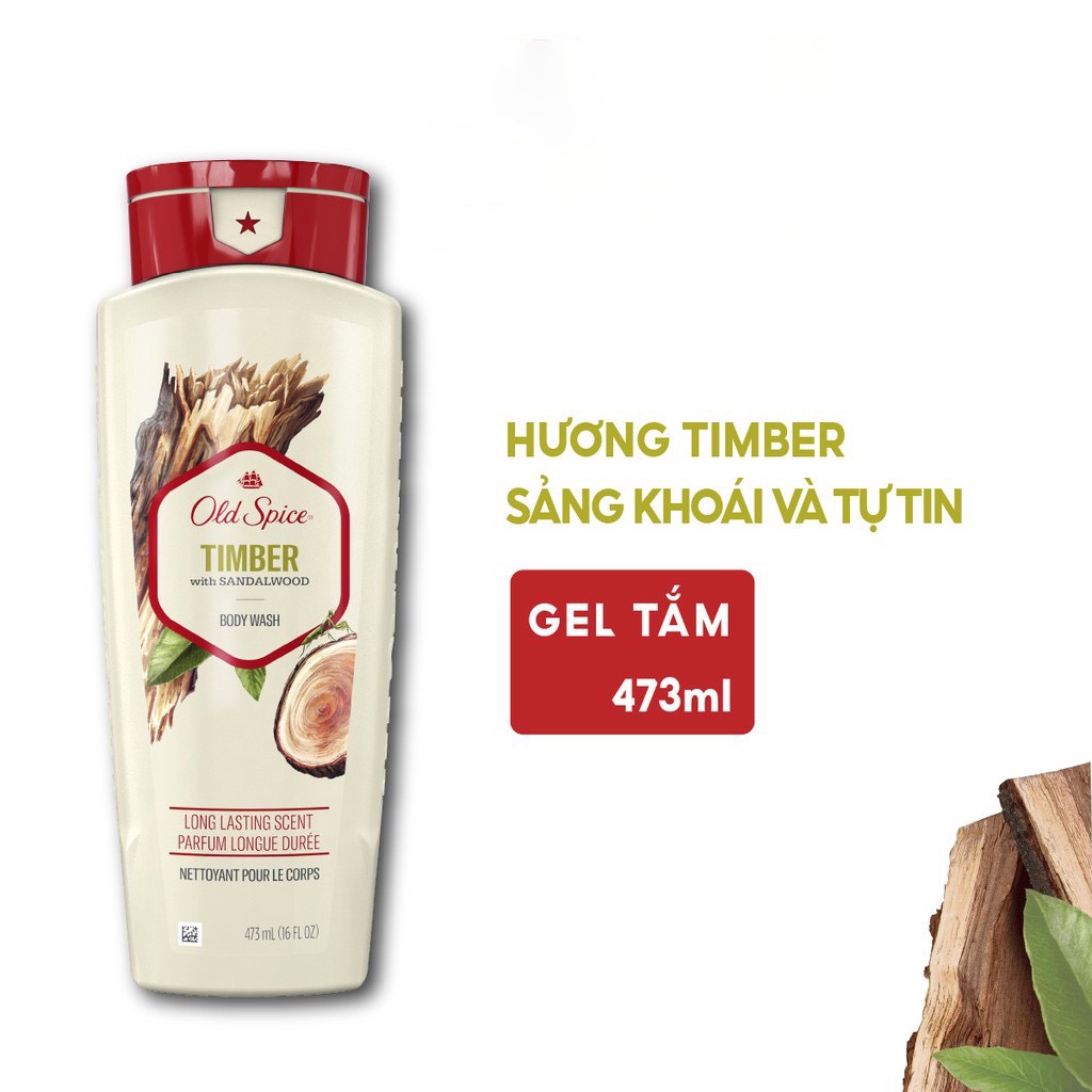 Sữa Tắm Old Spice Timber, Fiji, Bearglove, Wolfthorn 473ml/532ml - Nhập Khẩu Mỹ