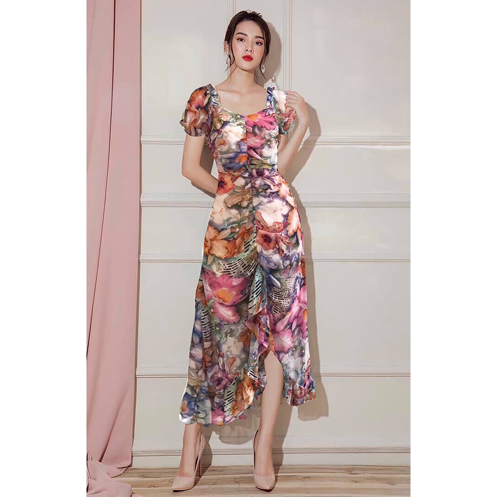 Đầm Maxi Nhún Bèo