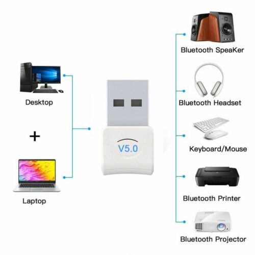 Usb Bluetooth Dongle V4.0 Cho Win 7 / 8 / 10 Vista Laptop / Pc