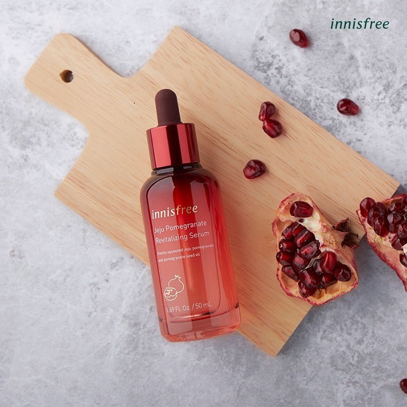 Tinh Chất Làm Sáng Da, Ngăn Chặn Lão Hóa Chiết Xuất Từ Lựu Đỏ Innisfree Jeju Pomegranate Revitalizing Serum 50ml