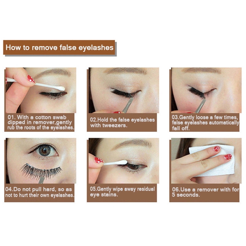 [Hàng mới về] Bộ 3 cặp lông mi giả 3D dài và dày tự nhiên làm đẹp dành cho nữ