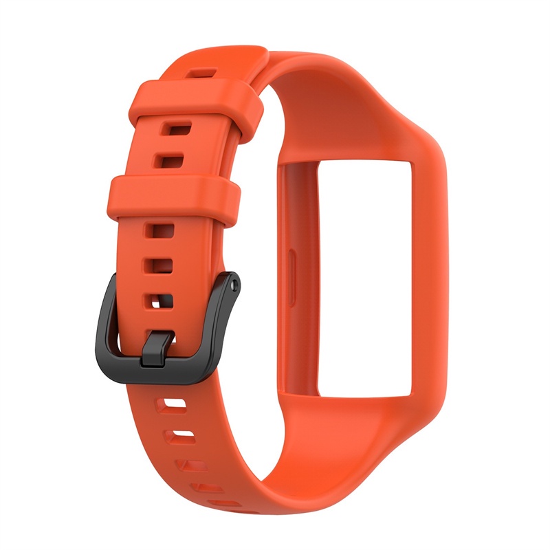 Dây Đeo Đồng Hồ Chất Liệu Silicon Thiết Kế Nhiều Lỗ Thay Thế Cho Huawei Band 6 7 /Honor Band 6 7